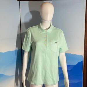 Lacoste women’s ribbed polo size 44 / large